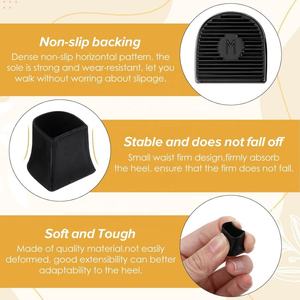 Protections de talon en TPU durables, antidérapantes, réduisant le bruit, embouts de talon, stoppeurs de talon, protections pour talons hauts - Product Image 6