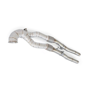 Collecteur d'échappement haute performance pour Audi <span class=keywords><strong>TTRS</strong></span> 2.5T 2018-2023 en acier inoxydable isolé – Amélioration de puissance pour la course - Product Image 1