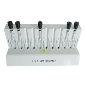 Medizinisches Labor 10 Löcher Kunststoff ABS Weiß <span class=keywords><strong>ESR</strong></span> Schnell detektor halter Stand Reagenzglas gestell für die Blutentnahme - Product Image 5