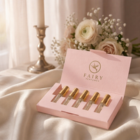 Ensemble de 5 flacons de parfum miniatures de luxe, 5 ml, 10 ml, flacons en verre vides rechargeables, boîte cadeau en carton de qualité supérieure, format voyage
