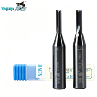 Fraise droite TCT à 2 dents, outil de découpe CNC Tiger Shark pour le bois, le MDF et le panneau de particules