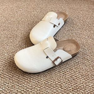 Zoccoli in Pelle con Suola in Sughero, Sandali Bikenstock a Punta Chiusa, <span class=keywords><strong>Ciabatte</strong></span> Casual Vintage per Uomo e <span class=keywords><strong>Donna</strong></span> - Product Image 6