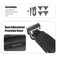 AldoeChoice Tondeuse Professionnelle sans Fil et Ajustable à Lame en T, Machine de Coiffure pour Barbiers, Tondeuse Électrique Rechargeable pour Hommes