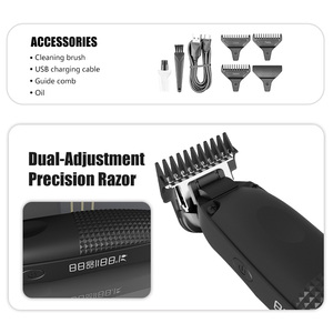 AldoeChoice Recortadora Profesional Inalámbrica <span class=keywords><strong>de</strong></span> Cuchilla en T Ajustable Máquina <span class=keywords><strong>de</strong></span> Corte <span class=keywords><strong>de</strong></span> <span class=keywords><strong>Pelo</strong></span> <span class=keywords><strong>para</strong></span> Barbería Recargable Cortapelos Eléctrico <span class=keywords><strong>para</strong></span> Hombres - Product Image 3