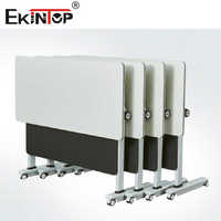 Ekintop Table pliante en vente chaude Tables pliables pour conférence et formation Bureau pliant Table pliante pour réunion et formation avec roulettes