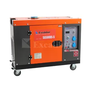 Excalibur 5kw tek \/üç fazlı sessiz dizel jeneratör