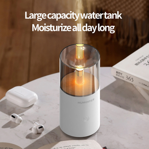 Difusor de Aroma Portátil USB para Auto, Ecológico, de Plástico, con Simulación de Luz de Vela Ultrasónica, <span class=keywords><strong>Humidificador</strong></span> de Atomización Fina, 120 ml - Product Image 3