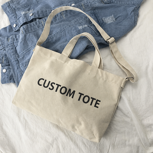 ISO9001 & BSCI Washable <b>Large</b> Capacity Shoulder Bag Cotton Custom <b>Printed</b>/Embroidery Logo Canvas Tote Bag - Product Image 4