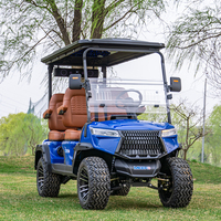 Voiture de golf électrique de luxe 4 places, véhicule tout-terrain, moteur 3,5 kW, couleur et logo personnalisés