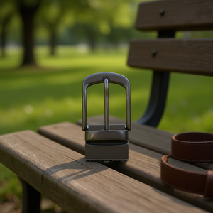 Fibbia per cintura ILAN da 3,5 cm in metallo con perno, ricambio per cinture da uomo e donna - Product Image 2