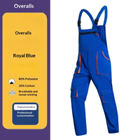 Ensemble de vêtements de travail avec outils de poche, réparation automobile, protection du travail, pantalon à boucle arrière, multicolores