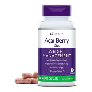 Ekstrak Berry Acai murni 500Mg 1000Mg suplemen produk kecantikan antioksidan kapsul Berry Acai