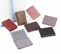 Dompet kulit asli wanita, kwallet Travel pemblokir RFID, pemegang kartu kulit asli, pabrik