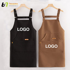 2025 OEM bán buôn dày vải hàn phụ nữ không thấm nước Đồng bằng màu đầu bếp nấu có thể điều chỉnh cắt tóc biểu tượng tùy chỉnh bếp tạp dề - Product Image 6