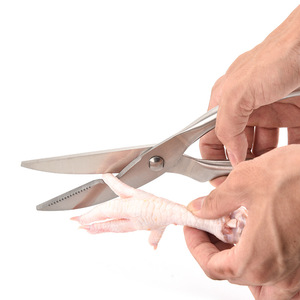 Stainless Steel Chicken Bone Scissors Heavy Duty Kitchen <b>Shears</b> All Steel Multi Functional Cutting <b>Tool</b> For Meat And Bones - Product Image 4