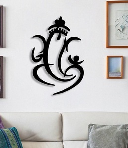 Décoration murale moderne en métal avec inspiration spirituelle pour améliorer l'élégance dans les intérieurs de la chambre à coucher et du couloir du salon - Product Image 1