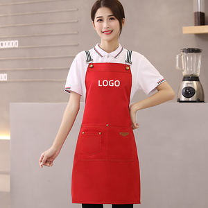 Delantales Promocionales al por Mayor, Delantales de Uniforme para Camareros con Logotipo Personalizado Impreso, Delantales Impermeables - Product Image 1