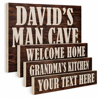 Panneau en bois personnalisé avec impression UV, décoration murale en bois pour la maison, lettres 3D en bois à faire soi-même, mots personnalisés du meilleur fabricant