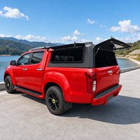 Penutup Bak Truk Pikap Universal Tipe Keras dari Paduan Aluminium Kustom (Bak 2m) dengan Jendela Geser Satu Sisi, Pilihan Kaca Tailwing