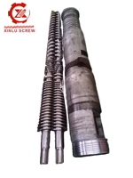 Hoja de bandas de borde de PVC para muebles Tornillo doble cónico y barril para máquina de plástico