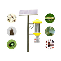 Equipo de Control de Plagas Agrícolas, Trampa de Luz para Insectos, Lámpara Insecticida Solar