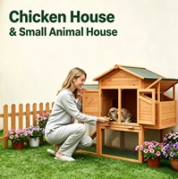 Poulailler en bois étanche, nichoir à œufs, enclos extérieur pour lapins, cage à pigeons, niche pour chats, abri multifonctionnel pour petits animaux