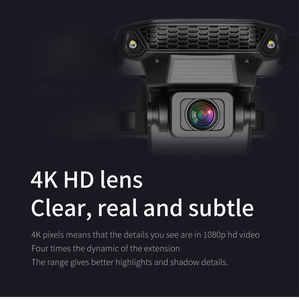 Dron E88 FPV 1080P 4K HD con Cámara Dual, Quadcopter RC, 15 Minutos de Tiempo de Vuelo, Sígueme, Mini RC Plegable - Product Image 2