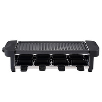 Grill électrique réglable 1200W, plaque en aluminium avec surface antiadhésive PTFE, raclette, teppanyaki, cuisson haute efficacité, 220-240V, garantie 1 an