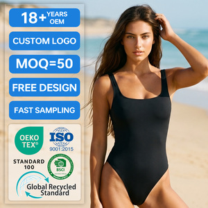 <span class=keywords><strong>Maillot</strong></span> de bain une pièce à manches longues pour femme, combinaison de surf multifonction UPF50+ avec fermeture éclair avant et soutien-gorge intégré - Product Image 2