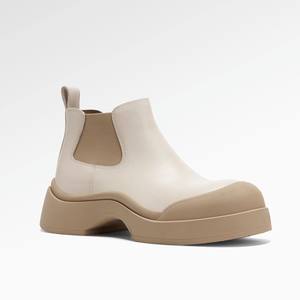 Fabricant de <span class=keywords><strong>bottines</strong></span> d'hiver personnalisées pour femmes Bottes <span class=keywords><strong>Chelsea</strong></span> en cuir souple à semelle épaisse et à plateforme pour femmes - Product Image 3