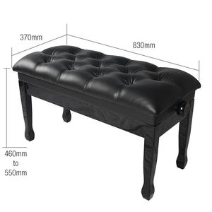 Yinyu DDP RTS SB027ม้านั่งเปียโนไม้หนังสีดำไม้แข็งปรับได้สำหรับนักเรียนเปียโน<span class=keywords><strong>ไฟฟ้า</strong></span>ยามาฮ่า - Product Image 2