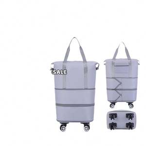 Sac de sport de luxe personnalisé avec logo, grand sac de voyage imperméable pour femmes et hommes, style mignon, couleur noire - Product Image 5