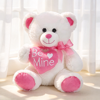 Peluches personnalisées, adorables figurines d'ours en peluche, peluche douce en PP avec rembourrage en coton, cadeaux pour la Saint-Valentin.
