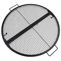 Barbecue au charbon de bois pliable personnalisé de 36 pouces avec grille de cuisson ronde pour camping