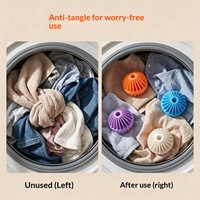Nouvelle boule de lavage en plastique en forme de lanterne pour la maison, anti-nœuds, anti-emmêlement, puissante, pour la décontamination du tambour et le nettoyage