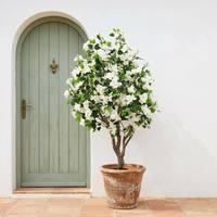 Arbre artificiel de bougainvillier de 1,80 m avec fleurs réalistes en tissu, usine OEM ODM, plante fleurie artificielle pour la décoration intérieure