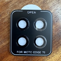 Protection d'objectif de caméra arrière double face anti-rayures 9H en verre trempé pour Motorola Edge 70 60