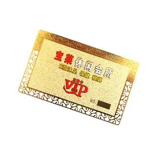 Les fabricants professionnels de cartes en chine fournissent des cartes de visite en métal de taille carte de crédit