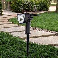 Lumière solaire LED à changement de couleur, lumière chaude, ABS noir, verrouillable, IP65, résistante à l'eau, haute luminosité, angle de faisceau de 360°, dimmable, pour jardin