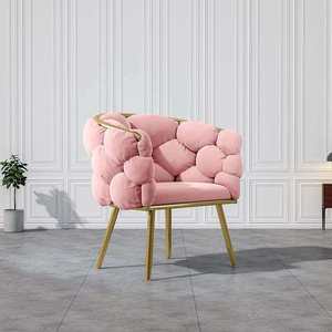 Sillón de Salón Dorado de Lujo Moderno Nórdico al por Mayor para Comedor, Hotel y Gimnasio, Muebles Decorativos para Sala de Estar - Product Image 2