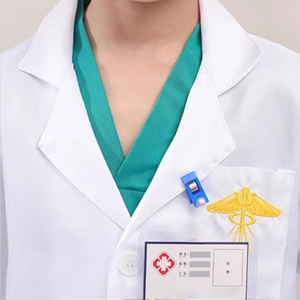 Ensemble de costumes de docteur et infirmière pour enfants, garçons et filles, tenue de jeu de rôle avec blouse de laboratoire, pantalon de travail, chapeau, masque, stéthoscope, jouets pour fête - Product Image 5
