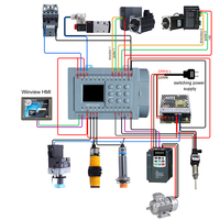 Huaqingjun-relé de 8 salidas PLC con conexión RS485, programa WIFI por aplicación de teléfono, PLC Simple todo en uno para HMI