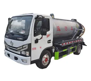 Camion d'aspiration des eaux usées Dongfeng 4.5 mètres cubes