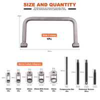 Ensemble de compresseurs de ressorts de soupape en acier Podofo de 10 pièces avec étui rigide pour la réparation automobile/moto et kit d'outils de démontage