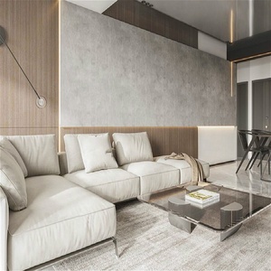 Meuble TV mural moderne minimaliste pour salon, décoration, meuble TV en bois et marbre - Product Image 5