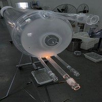 Tube en quartz transparent à grand diamètre résistant à la chaleur