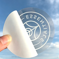 Autocollants transparents personnalisés imprimés UV, étiquettes transparentes sur mesure à forte adhérence pour l'image de marque et la promotion