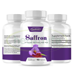 Healthifeサフランカプセルサプリメント60野菜カプセル純粋なサフランカプセル - Product Image 2