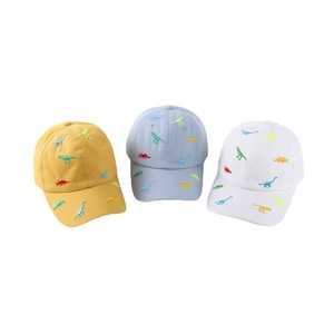 New Solid Color Casual Sunscreen Baby <strong>Hat</strong> Children's Sun Visor Breathable Cartoon <strong>Dinosaur</strong> Embroidery Children's Baseball Cap - Product Image 5