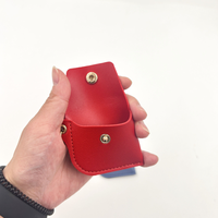 Mini pochette porte-clés simple en cuir PU, petit sac moderne avec breloque, porte-clés à mousqueton pour clés de voiture